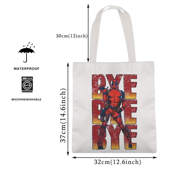 Movie Gift, Funny Dancing Man Bye Bye Bye Tote Bag, Comics Book :') - Picture 2 of 6